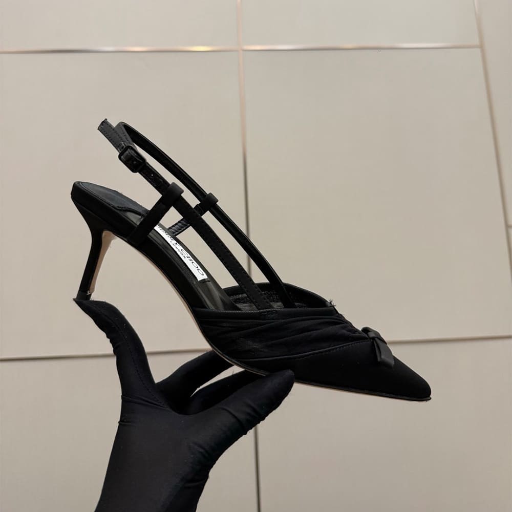 J1m*y Ch00 Ruched Tulle Pumps (EU SIZE 35-42)
