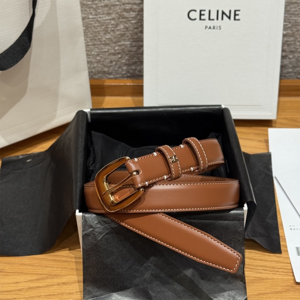 ce1i*e u1u1enne belt 25mm in natural calfskin