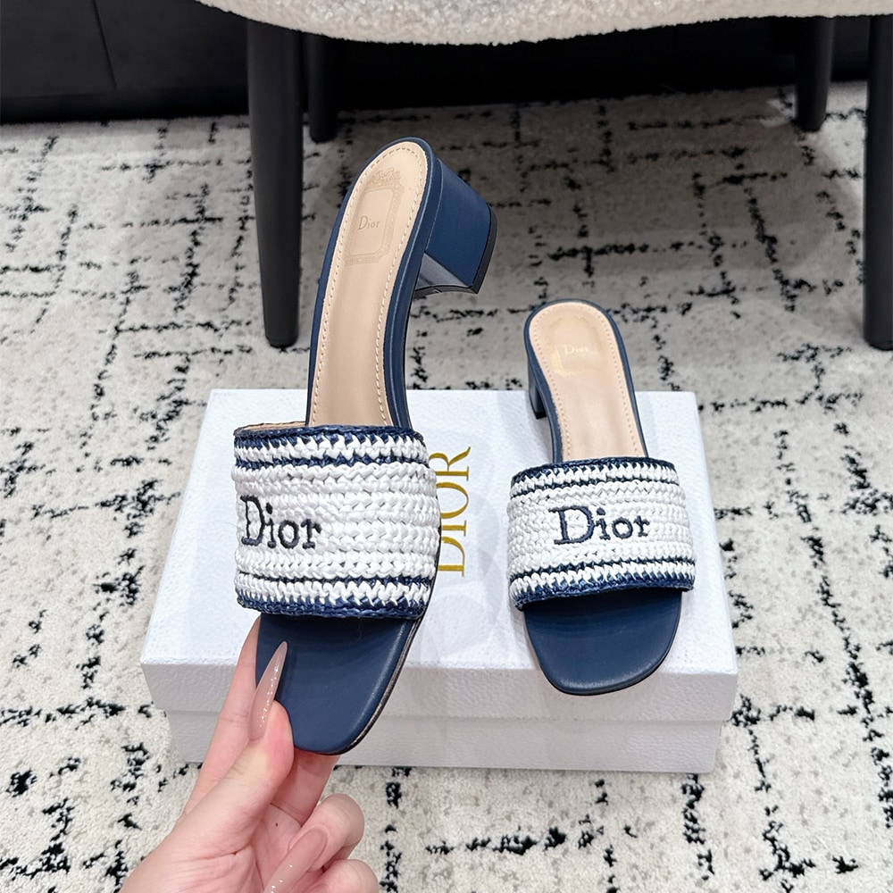 D10riviera D10r Woven Heeled Slide (EU SIZE 35-42)