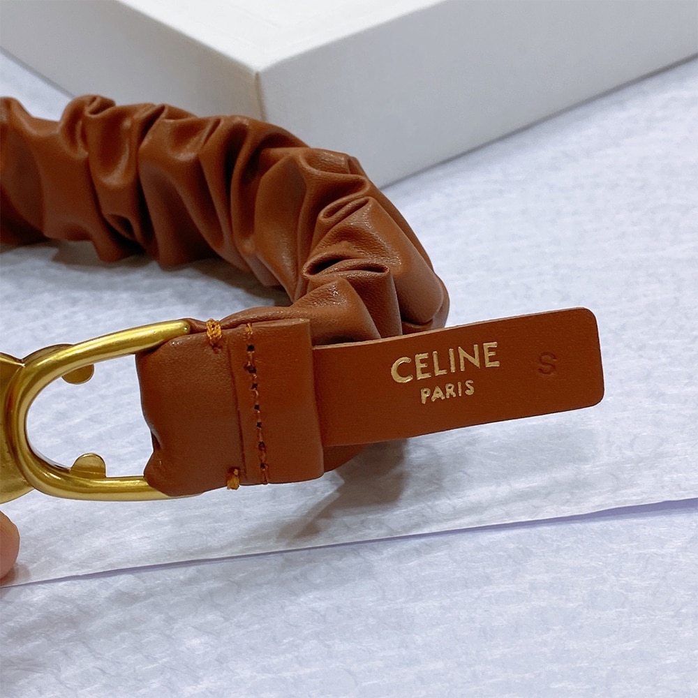 Ce1i*e Triomphe belt camel leather