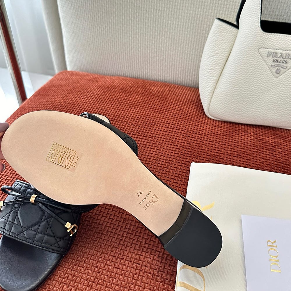 D10r Cannage Heeled Slide(EU 35-42)(HIGH-END GRADE)