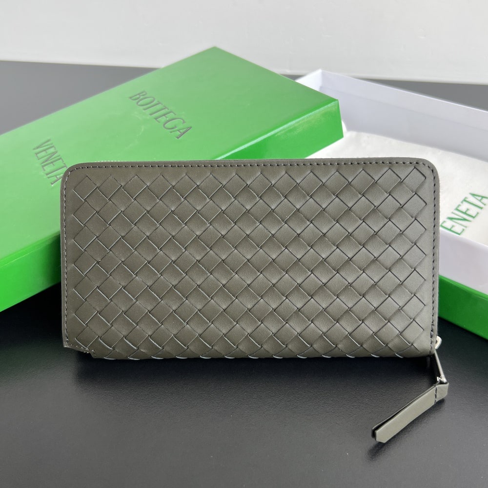 B0tt*ga Ven*ta Intrecciato Piccolo Zip Around Wallet(HIGH-END GRADE)