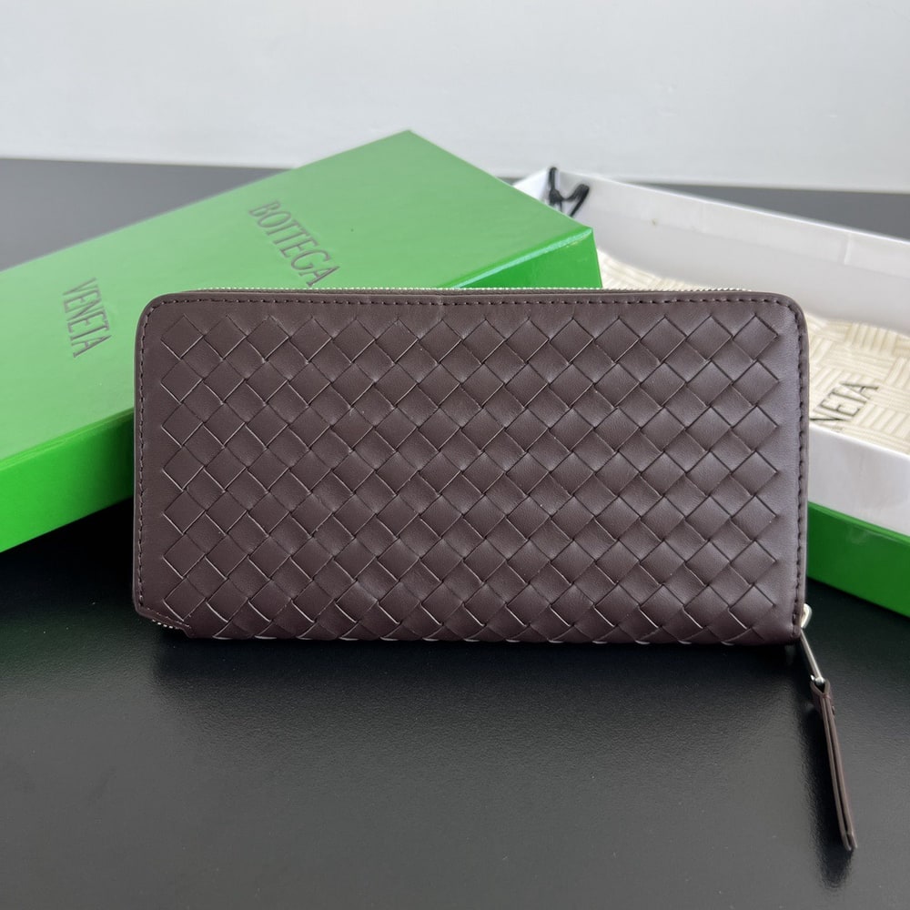 B0tt*ga Ven*ta Intrecciato Piccolo Zip Around Wallet(HIGH-END GRADE)