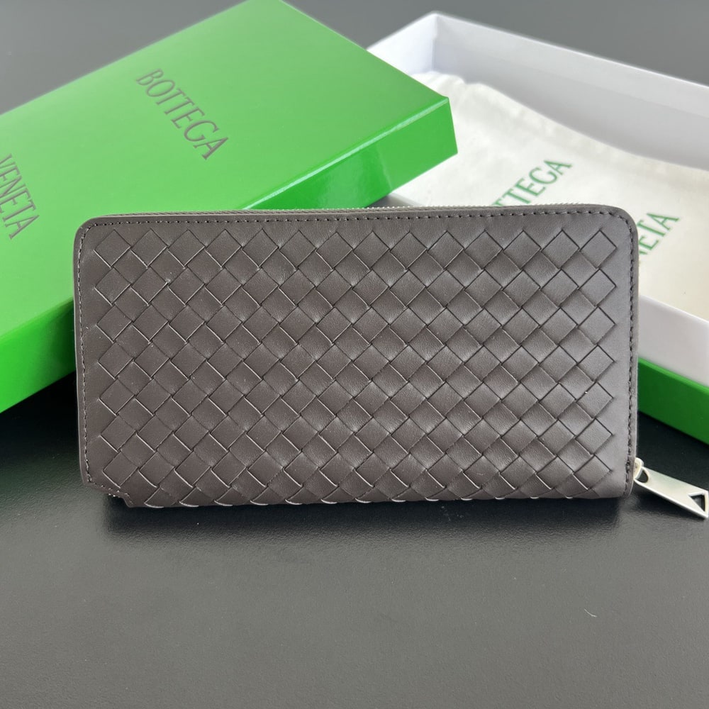 B0tt*ga Ven*ta Intrecciato Piccolo Zip Around Wallet(HIGH-END GRADE)