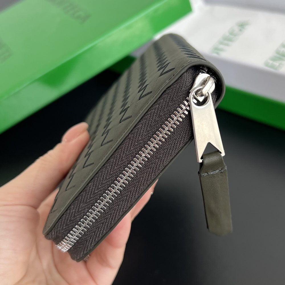 B0tt*ga Ven*ta Intrecciato Piccolo Zip Around Wallet(HIGH-END GRADE)