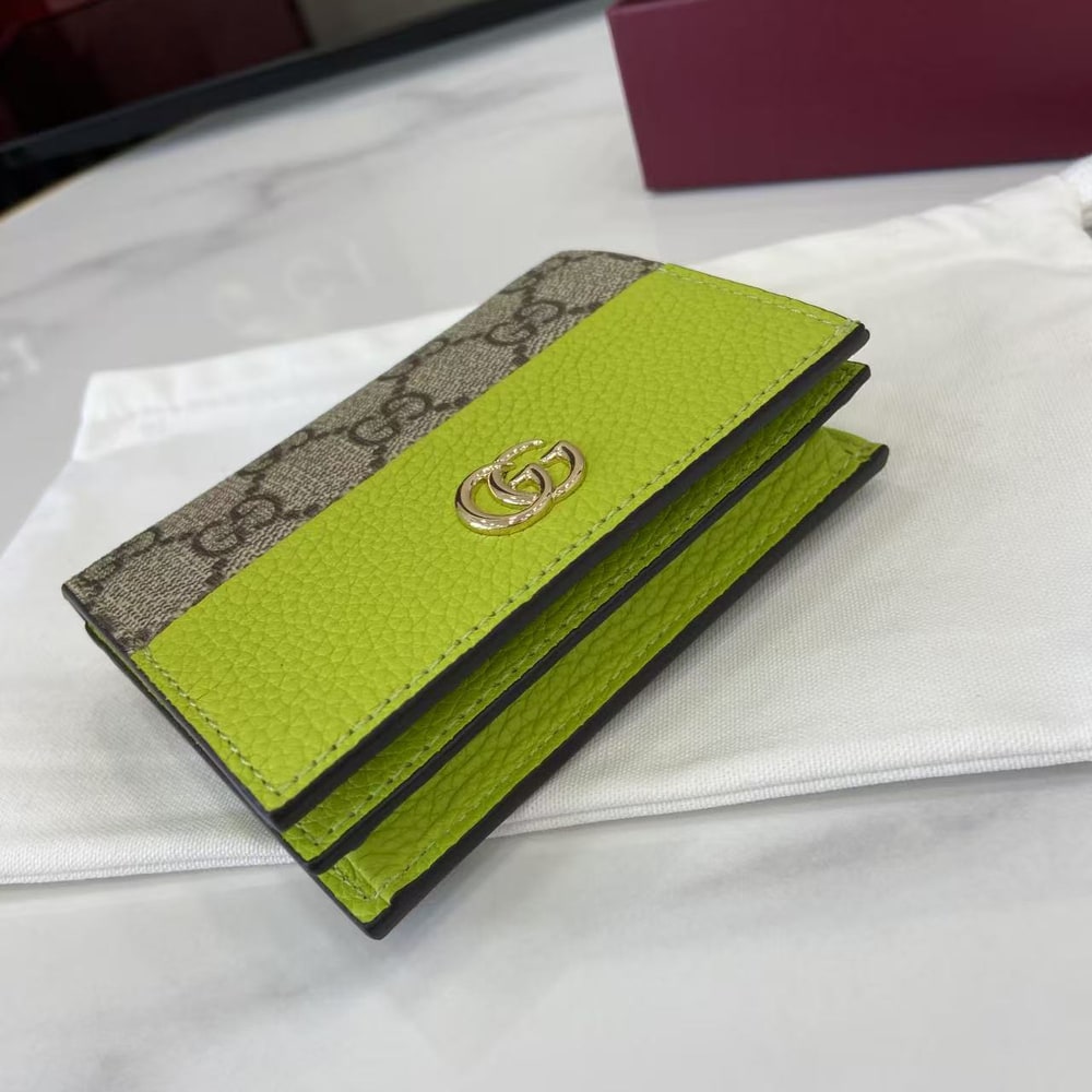 Gvc*1 Bi-color GG Marmont small wallet(HIGH-END GRADE)