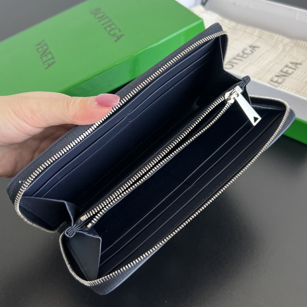 B0tt*ga Ven*ta Intrecciato Piccolo Zip Around Wallet(HIGH-END GRADE)