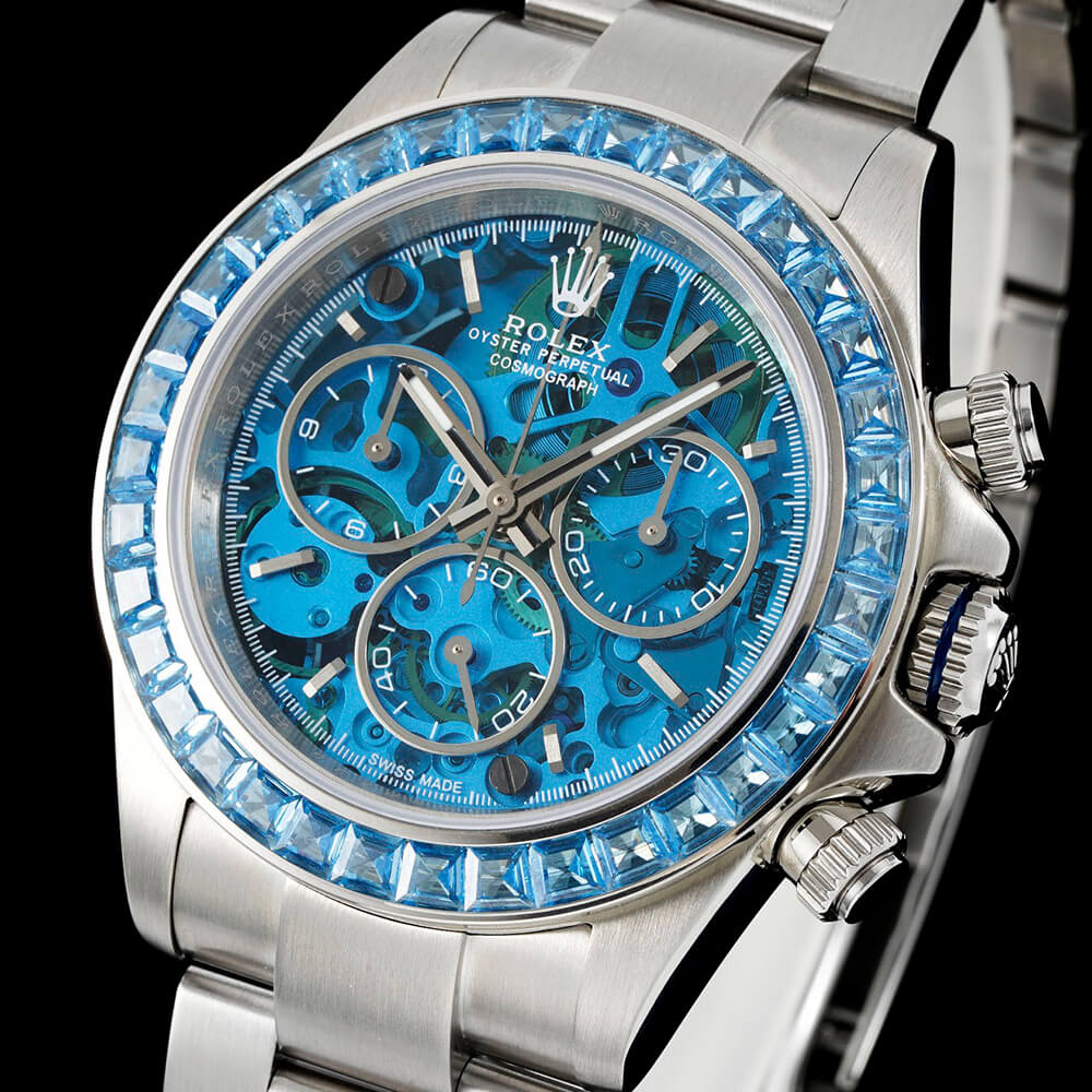 R01ex Diw Daytona skeleton dial