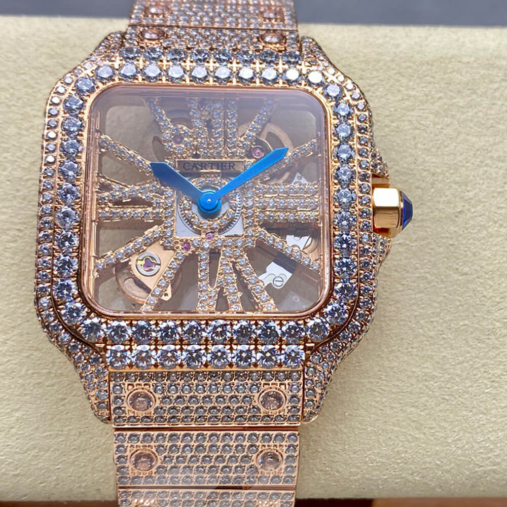 Ca*t1er Santos Skeleton Watch