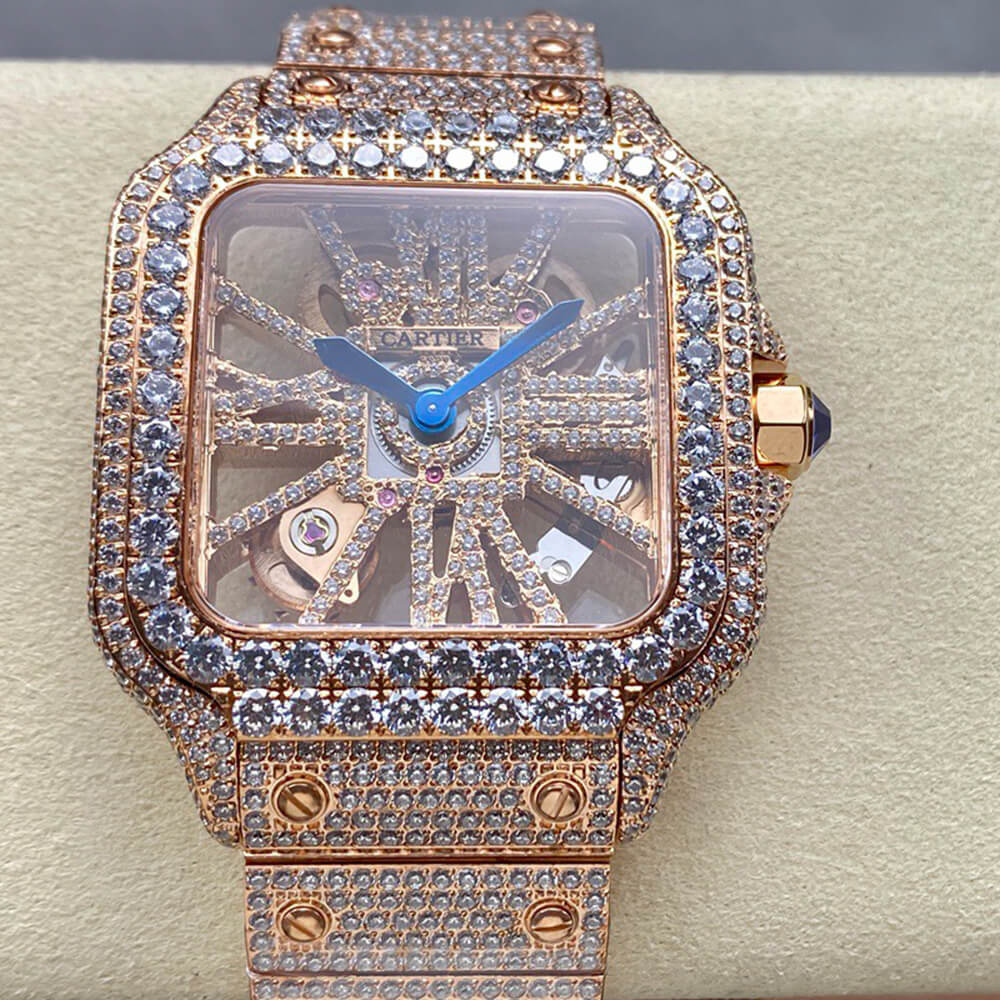 Ca*t1er Santos Skeleton Watch