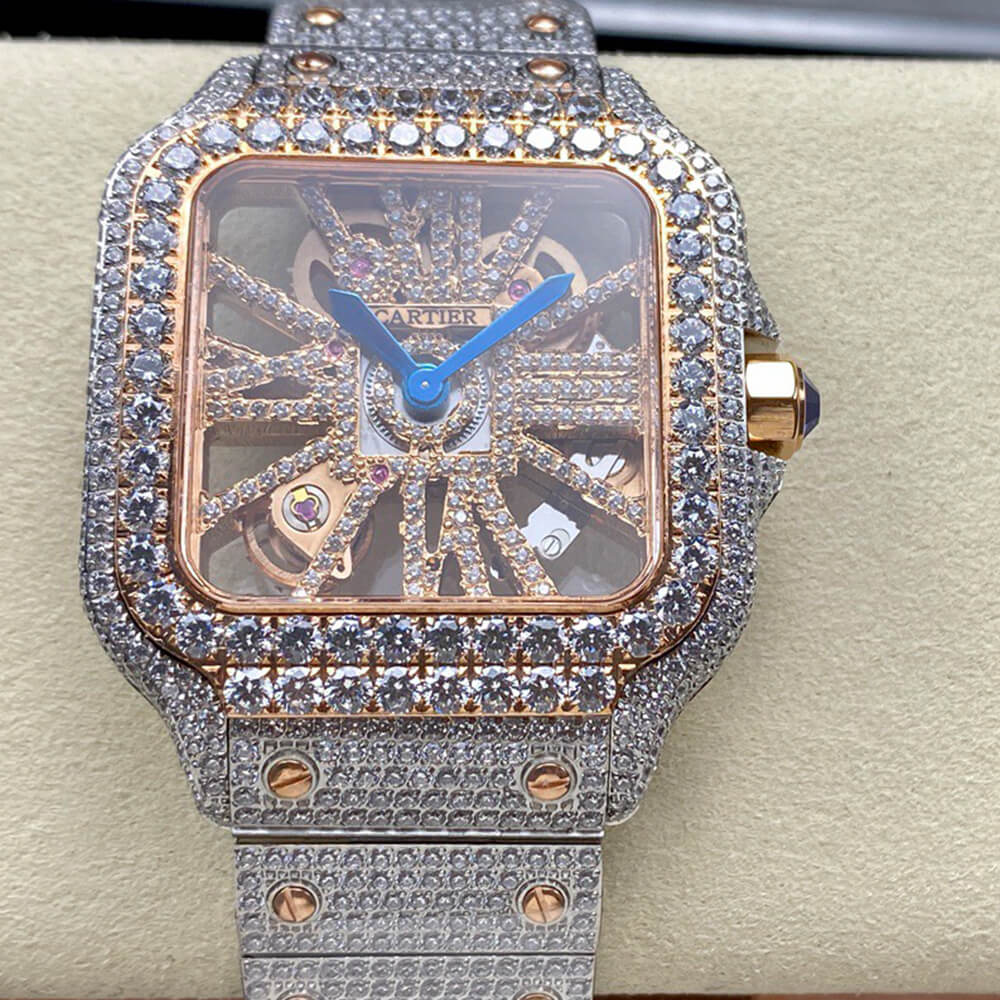 Ca*t1er Santos Skeleton Watch
