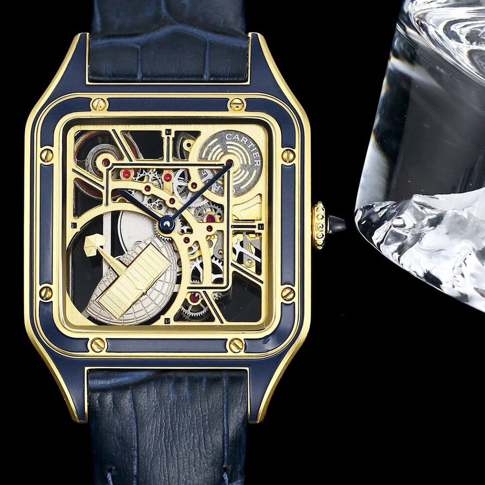 Ca*t1er Santos Skeleton Watch
