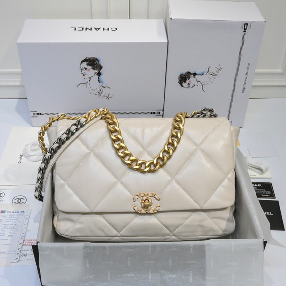 Ch**el 19 MAXI HANDBAG
