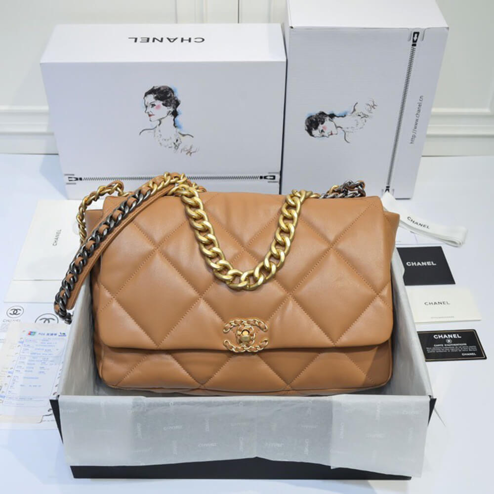 Ch**el 19 MAXI HANDBAG