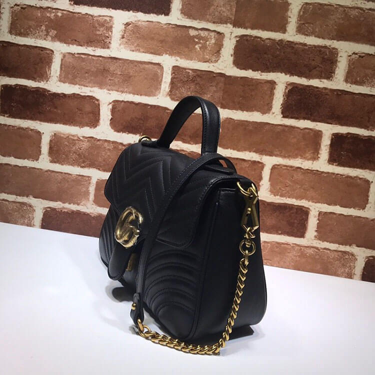 Gvc*1 GG Marmont Small Top Handle Bag
