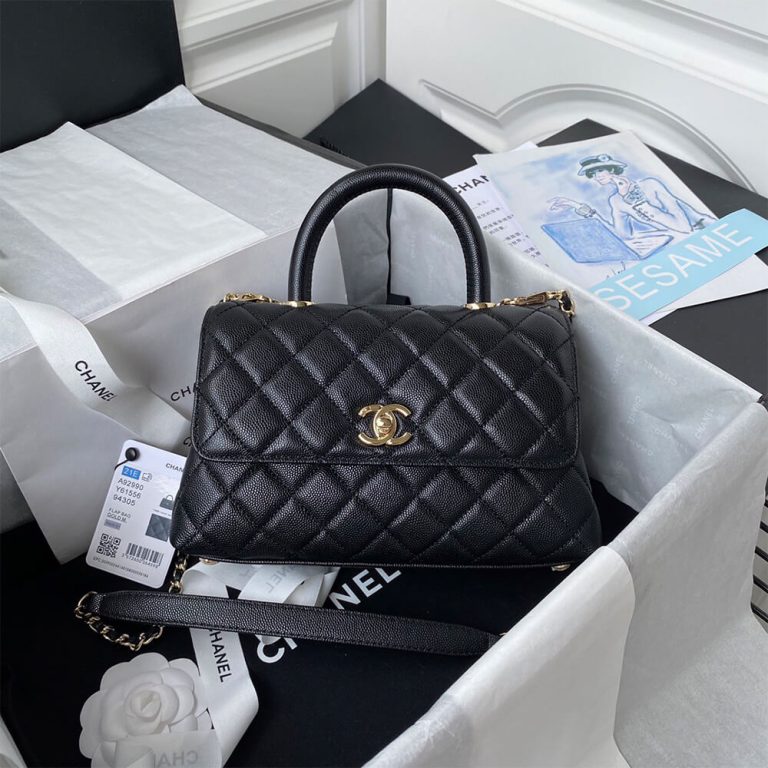Ch**el Coco Handle Bag Small