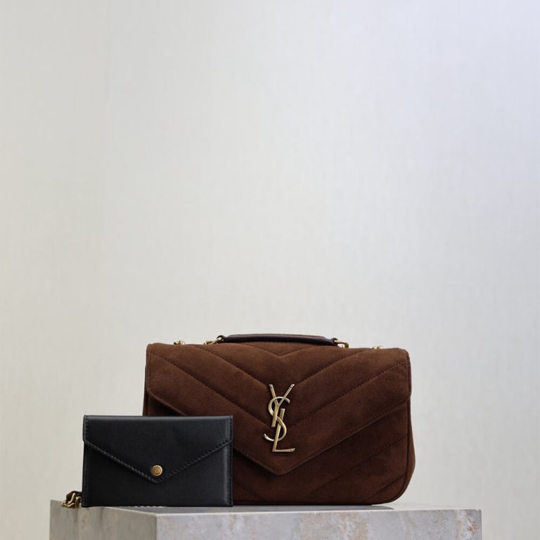LOULOU small in MATELASSÉ suede