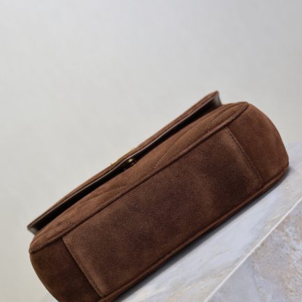 LOULOU small in MATELASSÉ suede