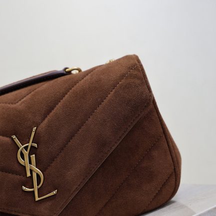 LOULOU small in MATELASSÉ suede